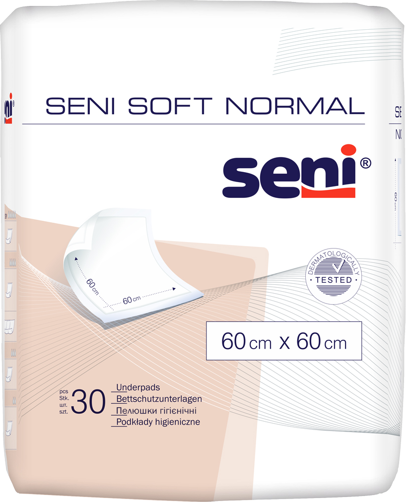 Пелюшки гігієнічні SENI SOFT Normal 60х60 см. (30 шт.)